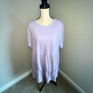 Old Navy Lavender Tiered Midi Dress